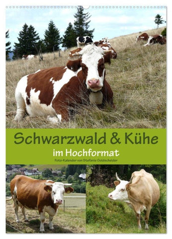 Schwarzwald und Kühe im Hochformat (Wandkalender 2027 DIN A2 hoch), CALVENDO Monatskalender