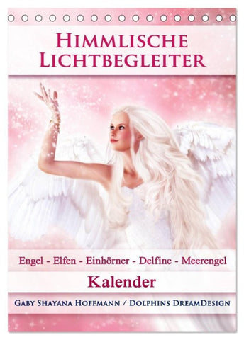 Himmlische Lichtbegleiter - Kalender (Tischkalender 2026 DIN A5 hoch), CALVENDO Monatskalender
