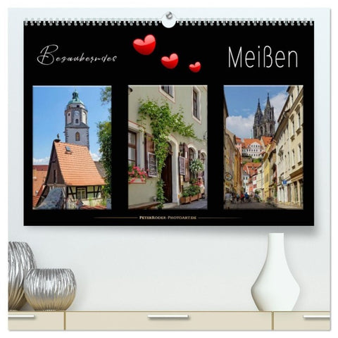 Bezauberndes Meißen (hochwertiger Premium Wandkalender 2027 DIN A2 quer), Kunstdruck in Hochglanz