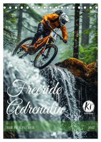 Freeride Adrenalin (Tischkalender 2027 DIN A5 hoch), CALVENDO Monatskalender
