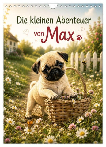 Die kleinen Abenteuer von Max (Wandkalender 2027 DIN A4 hoch), CALVENDO Monatskalender