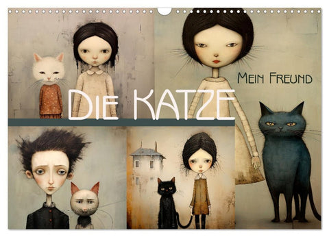 Die Katze - mein Freund (Wandkalender 2026 DIN A3 quer), CALVENDO Monatskalender