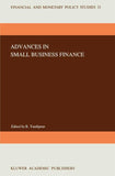 Advances in Small Business Finance