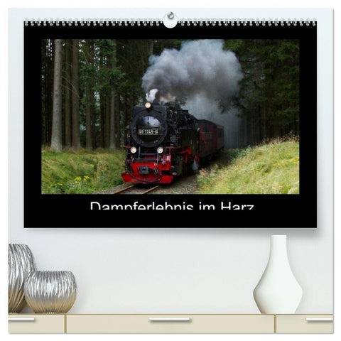 Dampferlebnis im Harz (hochwertiger Premium Wandkalender 2026 DIN A2 quer), Kunstdruck in Hochglanz