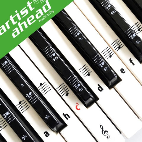 ARTIST AHEAD Noten Aufkleber für Klavier & Keyboard