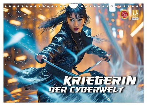 Kriegerin der Cyberwelt (Wandkalender 2027 DIN A4 quer), CALVENDO Monatskalender