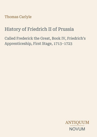 History of Friedrich II of Prussia