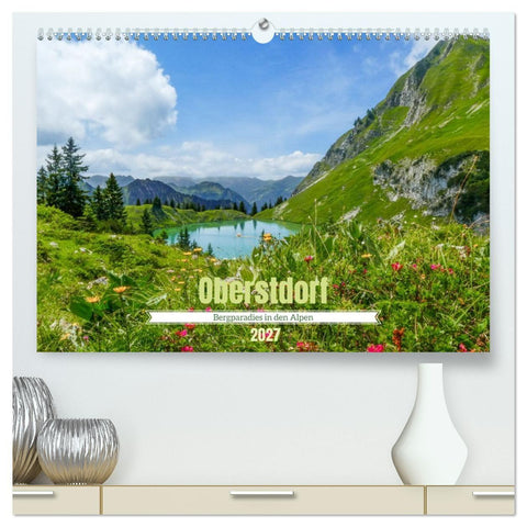 Oberstdorf - Bergparadies in den Alpen (hochwertiger Premium Wandkalender 2027 DIN A2 quer), Kunstdruck in Hochglanz