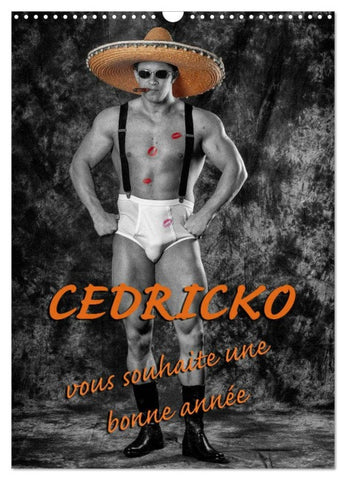 CEDRICKO vous souhaite une bonne année (Calendrier mural 2026 DIN A3 horizontal), CALVENDO calendrier mensuel