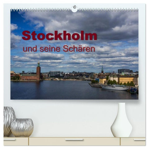 Stockholm und seine Schären (hochwertiger Premium Wandkalender 2027 DIN A2 quer), Kunstdruck in Hochglanz
