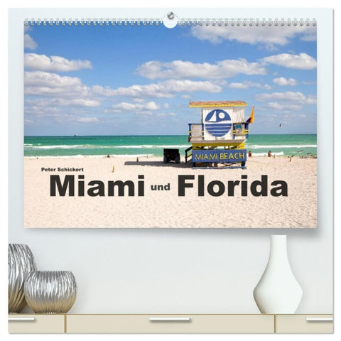 Miami und Florida (hochwertiger Premium Wandkalender 2026 DIN A2 quer), Kunstdruck in Hochglanz