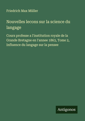 Nouvelles lecons sur la science du langage