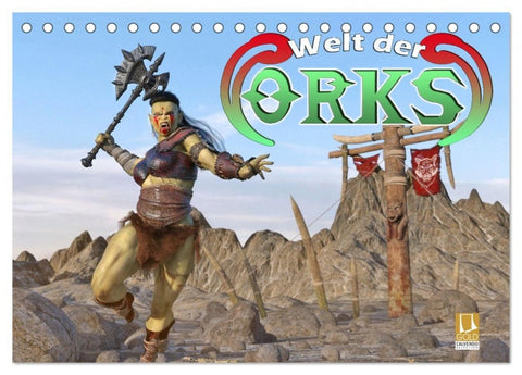Welt der Orks (Tischkalender 2027 DIN A5 quer), CALVENDO Monatskalender