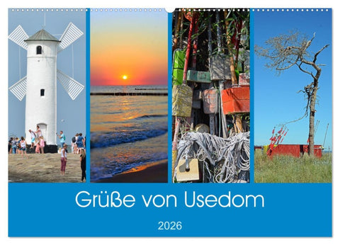 Grüße von Usedom (Wandkalender 2026 DIN A2 quer), CALVENDO Monatskalender