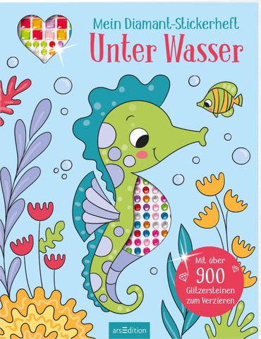 Mein Diamant-Stickerheft – Unter Wasser