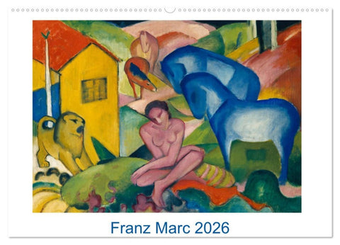 Franz Marc 2026 (Wandkalender 2026 DIN A2 quer), CALVENDO Monatskalender