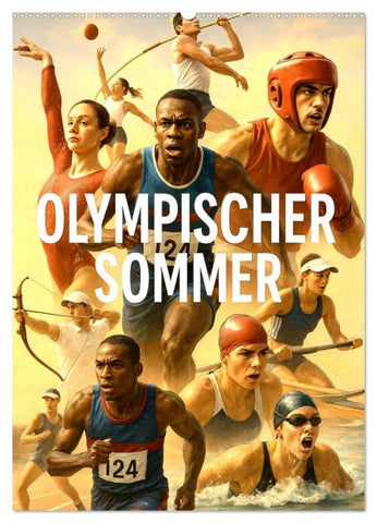 Olympischer Sommer (Wandkalender 2026 DIN A2 hoch), CALVENDO Monatskalender