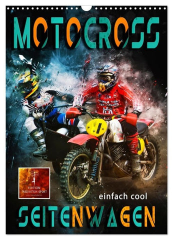 Motocross Seitenwagen - einfach cool (Wandkalender 2027 DIN A3 hoch), CALVENDO Monatskalender