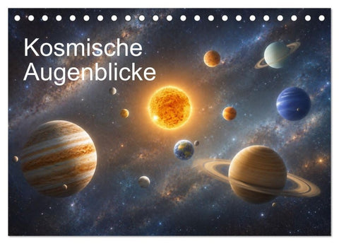 Kosmische Augenblicke (Tischkalender 2027 DIN A5 quer), CALVENDO Monatskalender