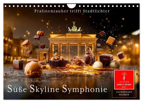 Süße Skyline Symphonie (Wandkalender 2027 DIN A4 quer), CALVENDO Monatskalender