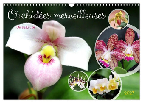 Orchidées merveilleuses (Calendrier mural 2027 DIN A3 vertical), CALVENDO calendrier mensuel