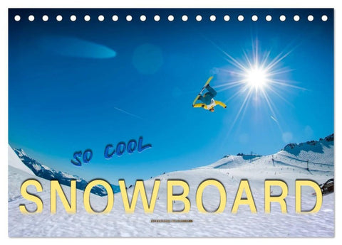 Snowboard - so cool (Tischkalender 2027 DIN A5 quer), CALVENDO Monatskalender