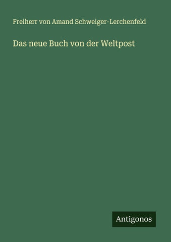 Das neue Buch von der Weltpost