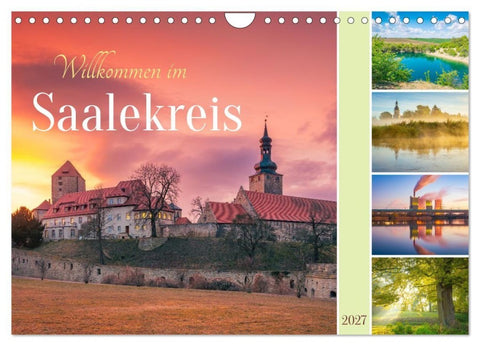 Willkommen im Saalekreis (Wandkalender 2027 DIN A4 quer), CALVENDO Monatskalender