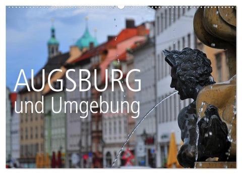 Augsburg und Umgebung (Wandkalender 2026 DIN A2 quer), CALVENDO Monatskalender