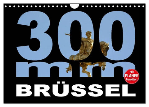 300mm - Brüssel (Wandkalender 2027 DIN A4 quer), CALVENDO Monatskalender