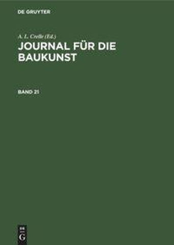Journal für die Baukunst. Band 21
