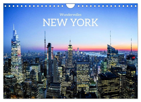 Wundervolles New York (Wandkalender 2027 DIN A4 quer), CALVENDO Monatskalender