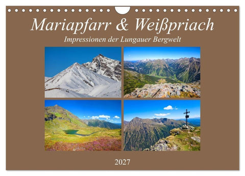 Mariapfarr & Weißpriach (Wandkalender 2027 DIN A4 quer), CALVENDO Monatskalender
