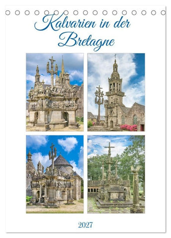 Kalvarien in der Bretagne (Tischkalender 2027 DIN A5 hoch), CALVENDO Monatskalender