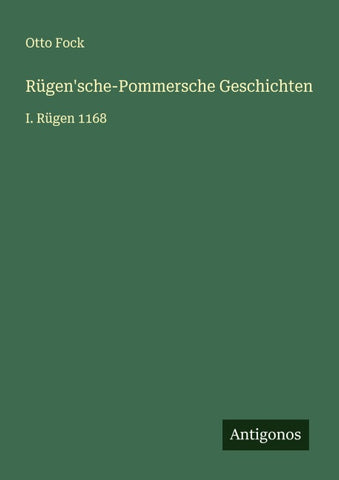 Rügen'sche-Pommersche Geschichten