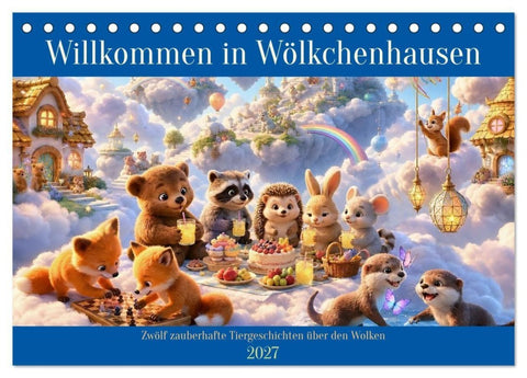 Willkommen in Wölkchenhausen (Tischkalender 2027 DIN A5 quer), CALVENDO Monatskalender