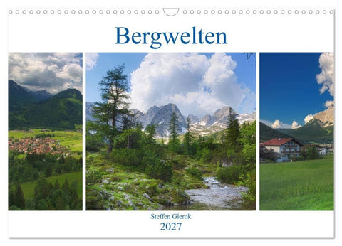 Bergwelten (Wandkalender 2027 DIN A3 quer), CALVENDO Monatskalender