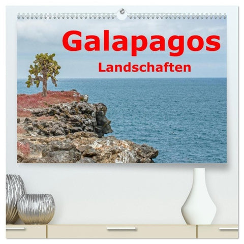 Galapagos- Landschaften (hochwertiger Premium Wandkalender 2027 DIN A2 quer), Kunstdruck in Hochglanz