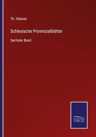 Schlesische Provinzialblätter