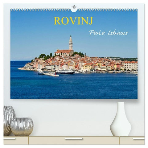 Rovinj, Perle Istriens (hochwertiger Premium Wandkalender 2027 DIN A2 quer), Kunstdruck in Hochglanz