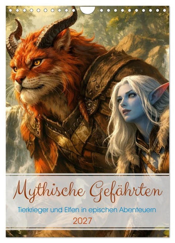 Mythische Gefährten (Wandkalender 2027 DIN A4 hoch), CALVENDO Monatskalender