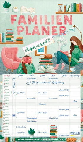 Familienplaner Aquarell 2027