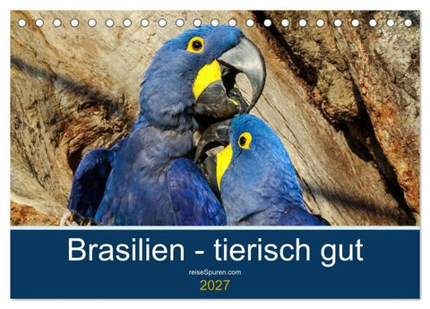 Brasilien tierisch gut 2027 (Tischkalender 2027 DIN A5 quer), CALVENDO Monatskalender