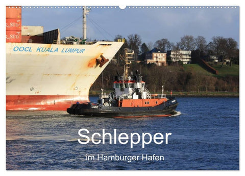 Schlepper im Hamburger Hafen (Wandkalender 2026 DIN A2 quer), CALVENDO Monatskalender