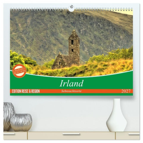 Irland - Sehnsuchtsorte 2027 (hochwertiger Premium Wandkalender 2027 DIN A2 quer), Kunstdruck in Hochglanz