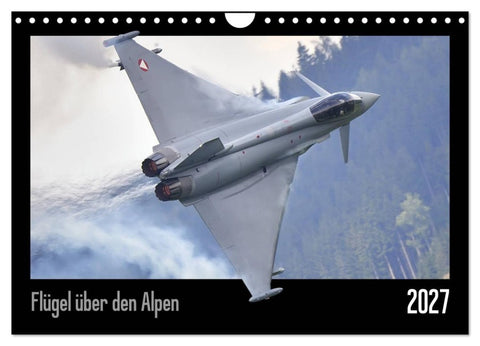 Flügel über den Alpen (Wandkalender 2027 DIN A4 quer), CALVENDO Monatskalender
