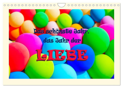 Das schönste Jahr, das Jahr der LIEBE (Wandkalender 2027 DIN A4 quer), CALVENDO Monatskalender