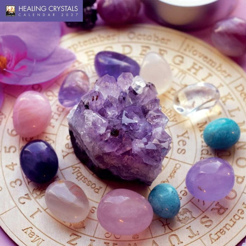 Healing Crystals – Heilsteine – Heilkristalle 2027 – Original Flame Tree Publishing-Kalender [Kalender]