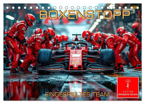 Boxenstopp - eingespieltes Team (Tischkalender 2027 DIN A5 quer), CALVENDO Monatskalender