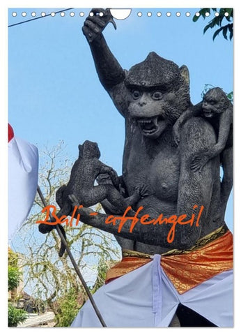 Bali - affengeil (Wandkalender 2026 DIN A4 hoch), CALVENDO Monatskalender